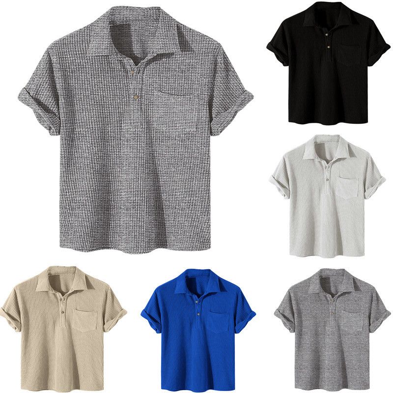 Hombres Color Sólido Camisa Polo Ropa Hombre