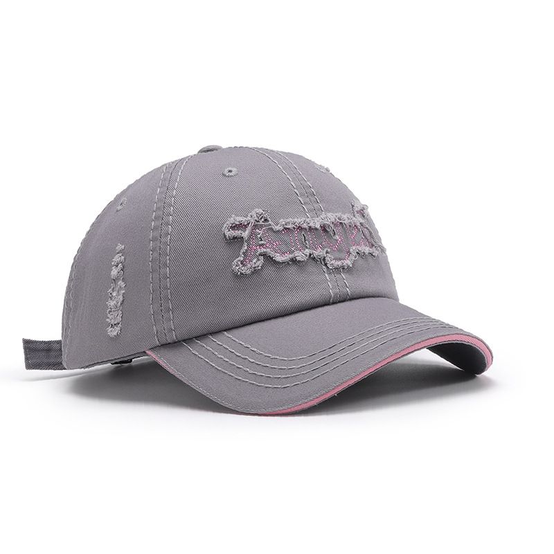 Women's Basic Simple Style Color Block Embroidery Curved Eaves Baseball Cap