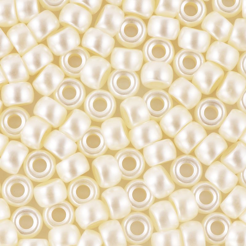 100 Pieces ABS Solid Color Beads