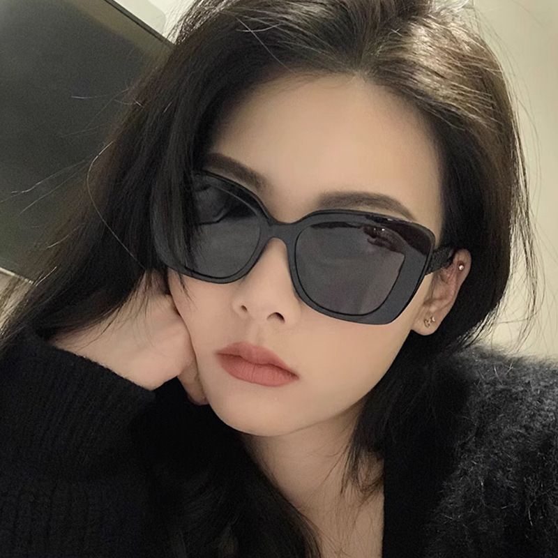 Cool Style Solid Color Ac Square Full Frame Women's Sunglasses