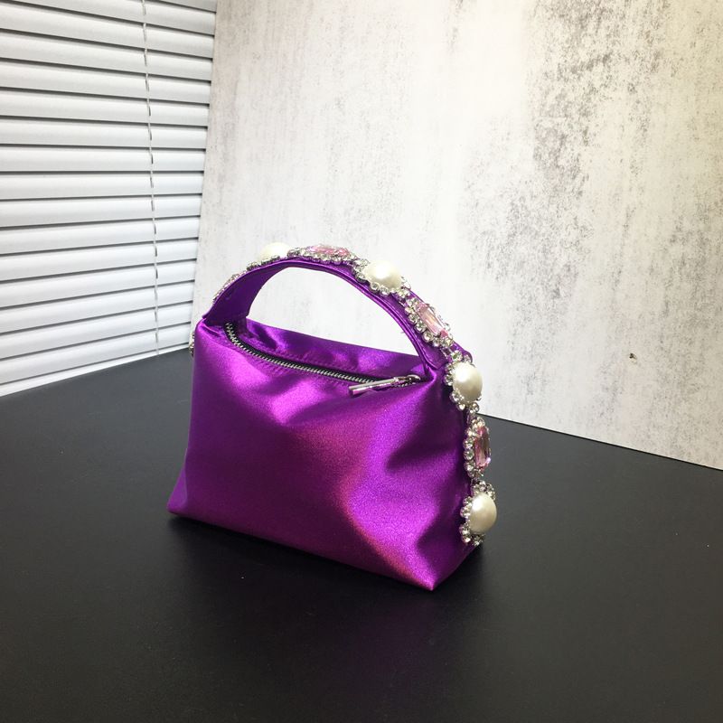 Frau Klein Polyester Einfarbig Klassischer Stil Quadrat Reißverschluss Handtasche