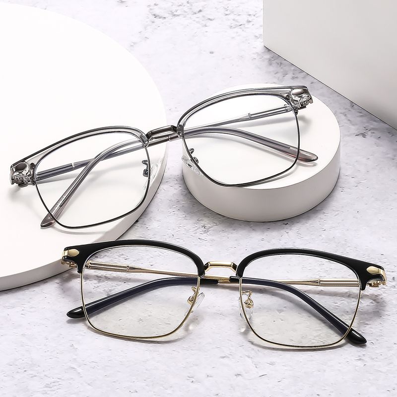 Business Solid Color Ac Square Full Frame Optical Glasses