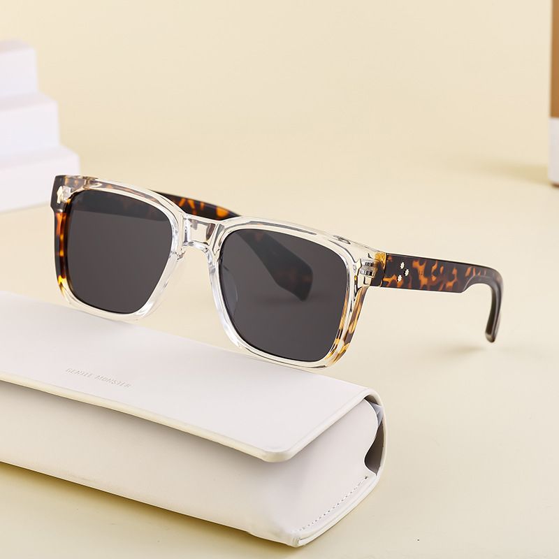 Einfacher Stil Einfarbig Pc Quadrat Vollbild Männer Sonnenbrille