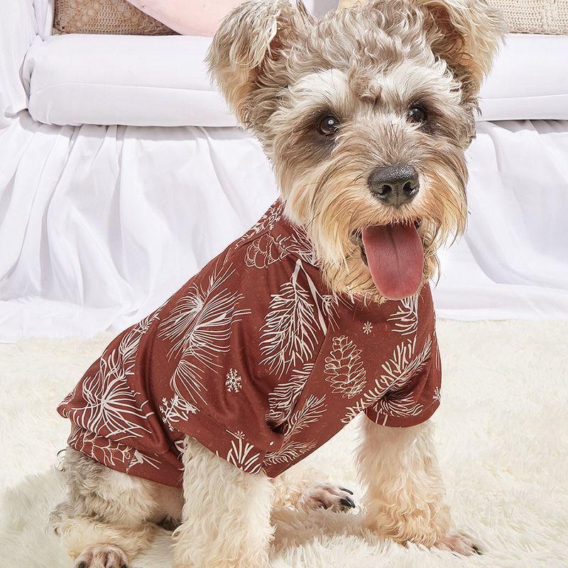 Simple Style Classic Style Polyester Color Block Pet Clothing