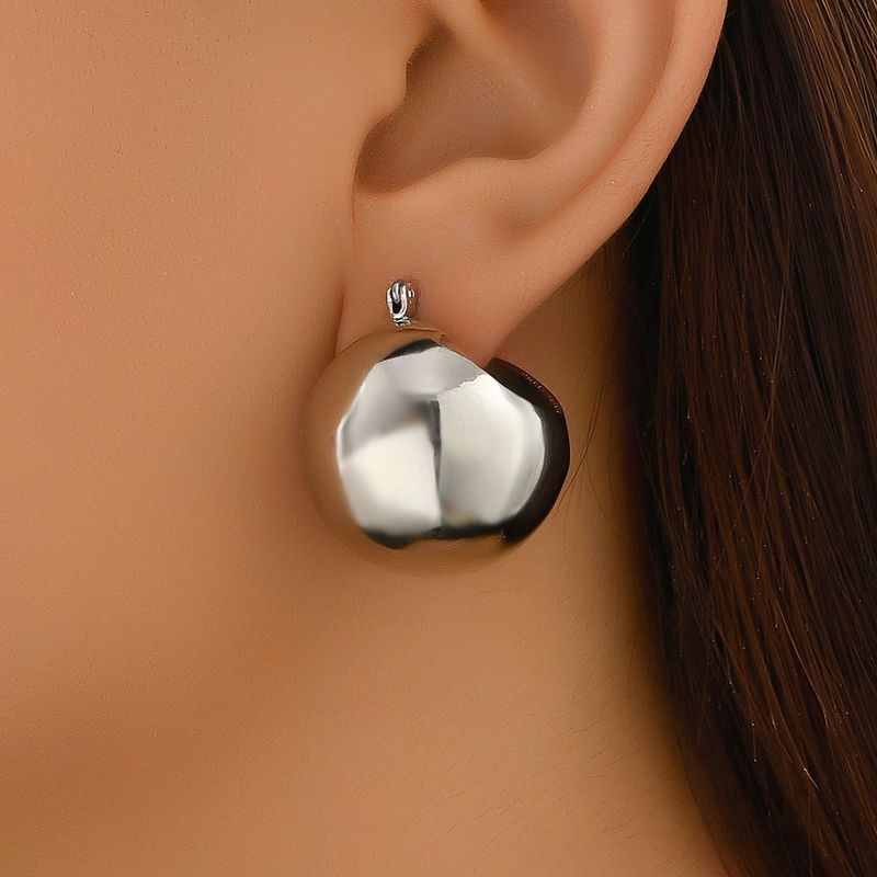 1 Paar IG-Stil Einfacher Stil Ball Eisen Ohrringe
