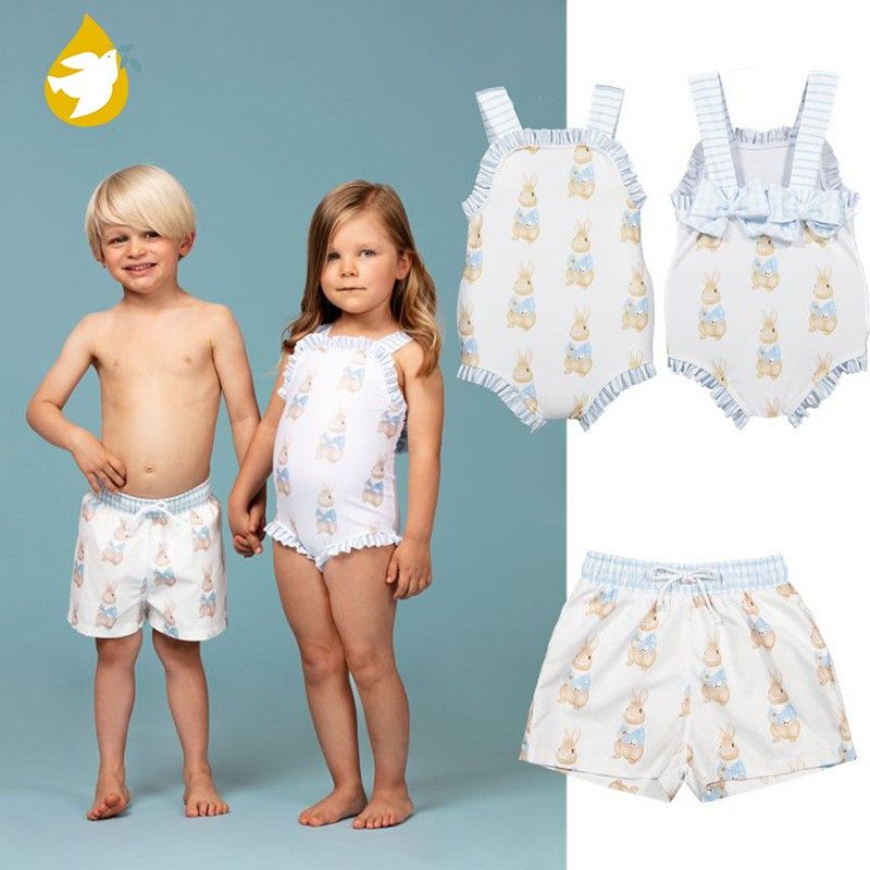 أطفال للجنسين كارتون قطعة واحدة ملابس سباحة للأطفال