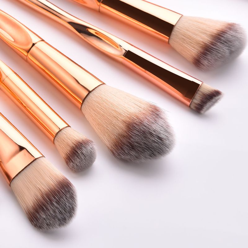 Simple Style Classic Style Gold Artificial Fiber Metal Metal Handle Makeup Brushes 1 Set