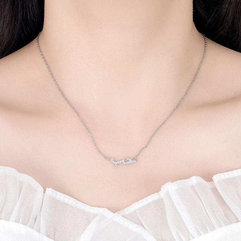 Estilo Simple Geométrico Aleación De Zinc Enchapado Embutido Diamantes De Imitación Mujeres Collar