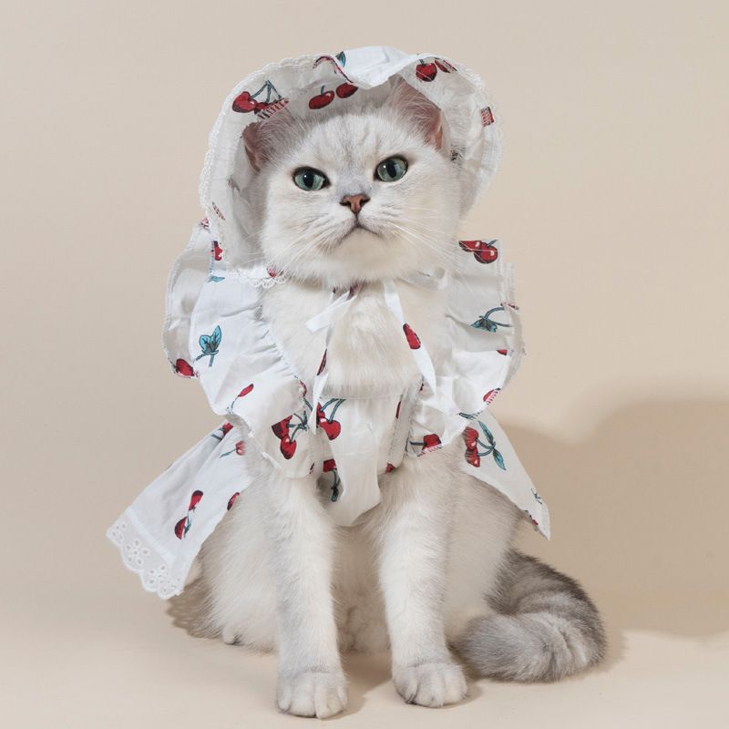 Cute Cotton Cherry Pet Clothing