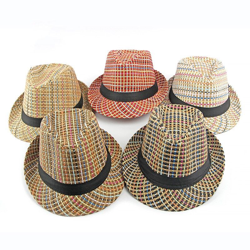 Women's Simple Style Classic Style Color Block Crimping Fedora Hat