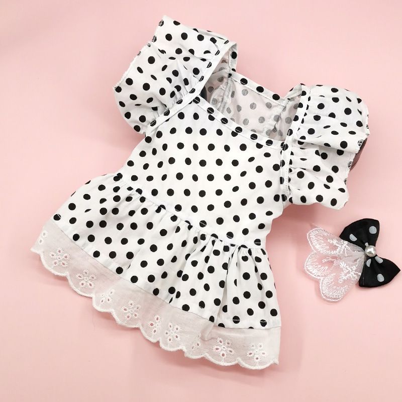 Sweet Cotton Round Dots Pet Clothing