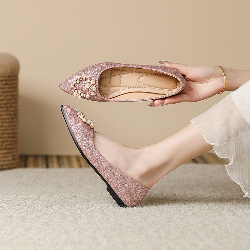 Women's Casual Solid Color Point Toe Flats