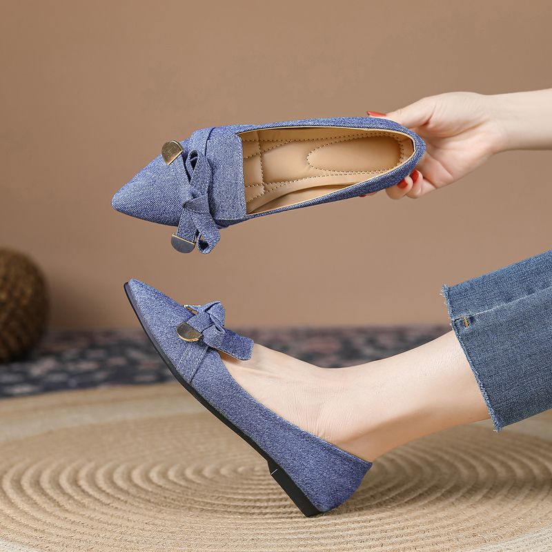 Women's Casual Solid Color Point Toe Flats