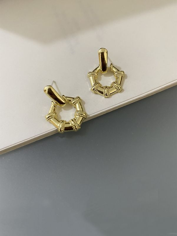 1 Pair Simple Style Geometric Alloy Earrings