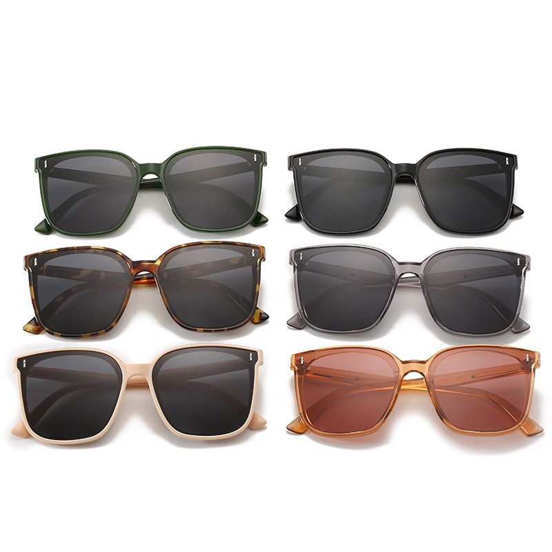 Vintage Style Solid Color Tac Square Full Frame Women's Sunglasses
