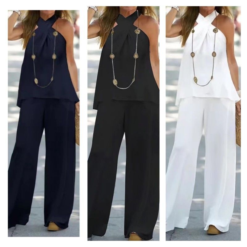 Daily Women's Casual Elegant Solid Color Polyester Pants Sets Pants Sets
