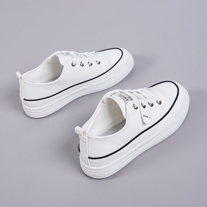 Women's Casual Solid Color Round Toe Skate Shoes