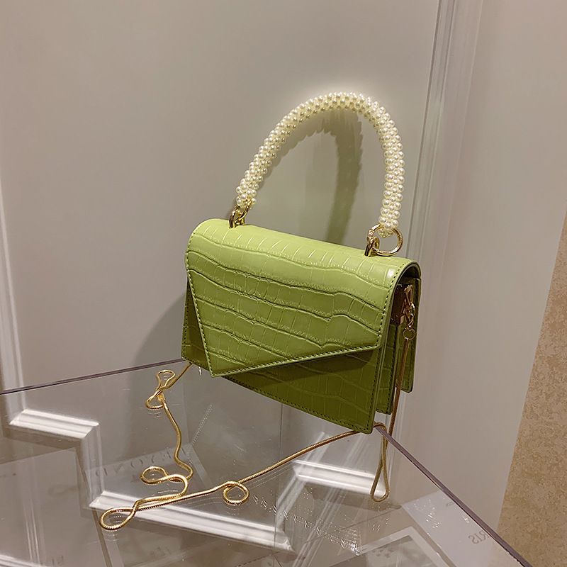 Frau Klein Pu-leder Einfarbig Vintage-stil Klassischer Stil Magnetschnalle Handtasche
