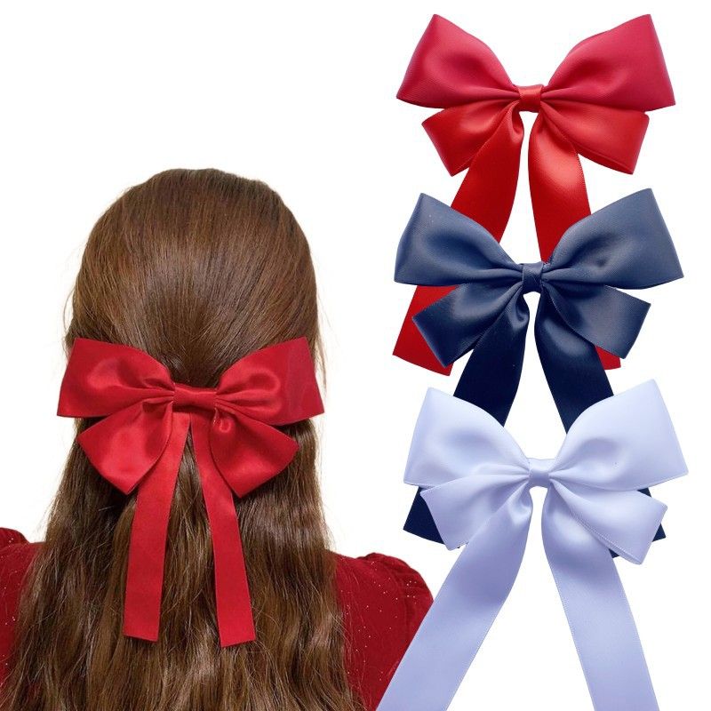 Kid'S Simple Style Bow Knot Mixed Materials Hair Clip
