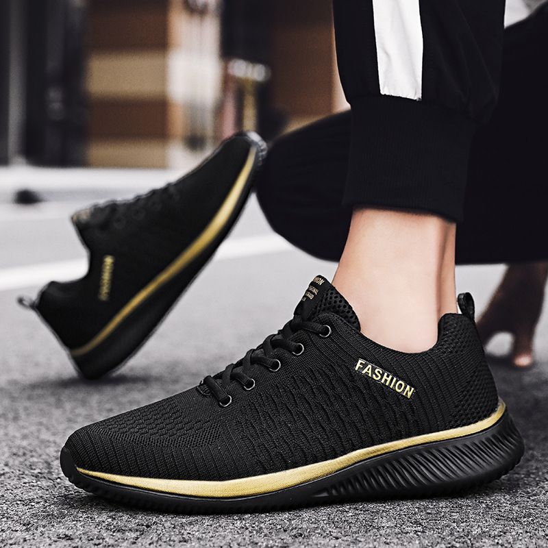 Men's Casual Solid Color Round Toe Sports Shoes