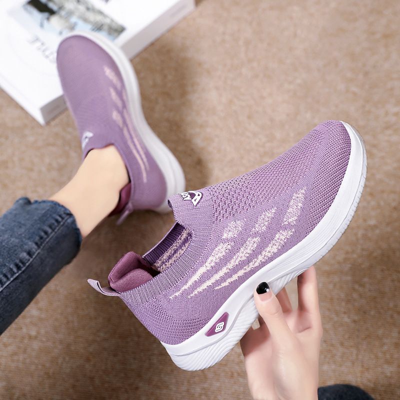 Unisex Sports Solid Color Round Toe Casual Shoes