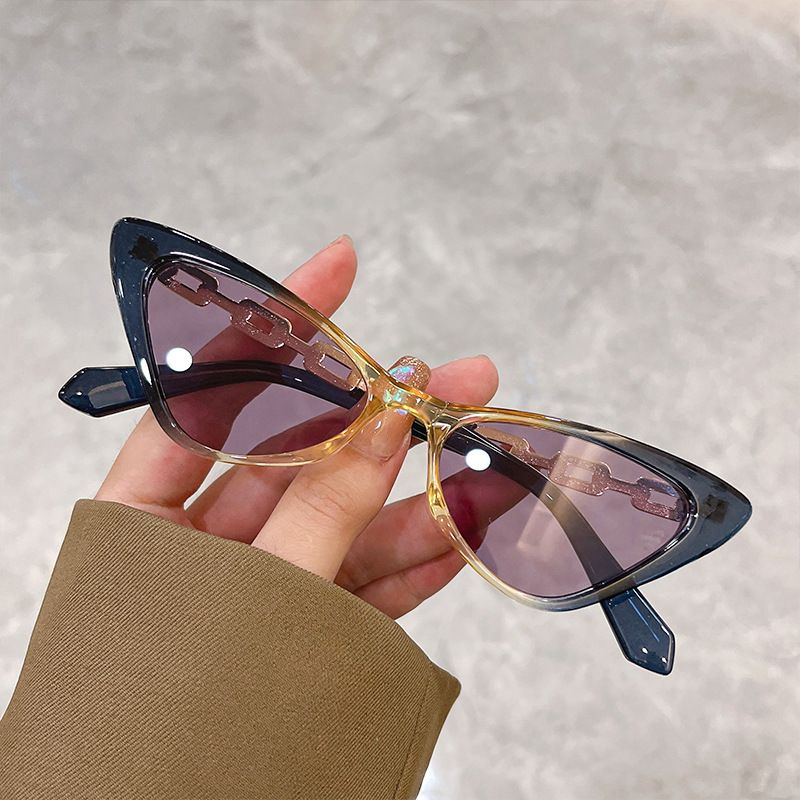 Retro Lady Leopard Pc Cat Eye Full Frame Women's Sunglasses