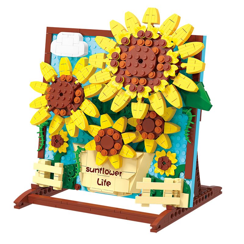 Building Toys Sunflower Plastic Toys