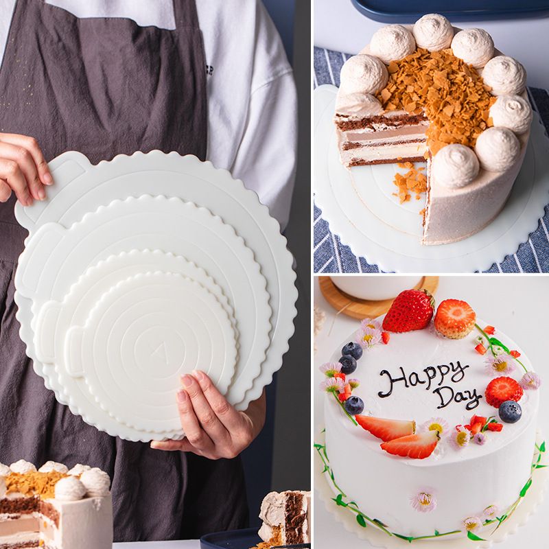 Lässig Ferien Einfarbig Kunststoff Kuchen-basis Dichtung 1 Stück