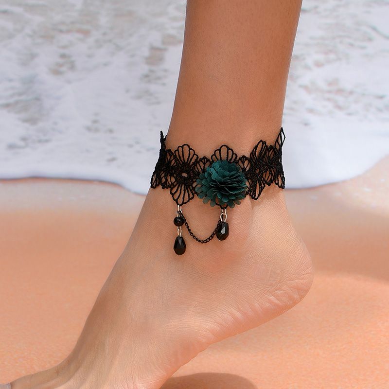 Simple Style Flower Lace Women's Anklet