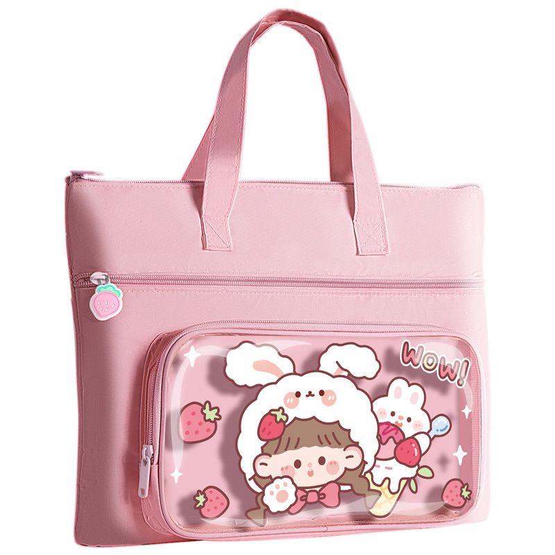 Cartoon Cloth Learning Daily Princess Simple Style Stationery Storage Bag