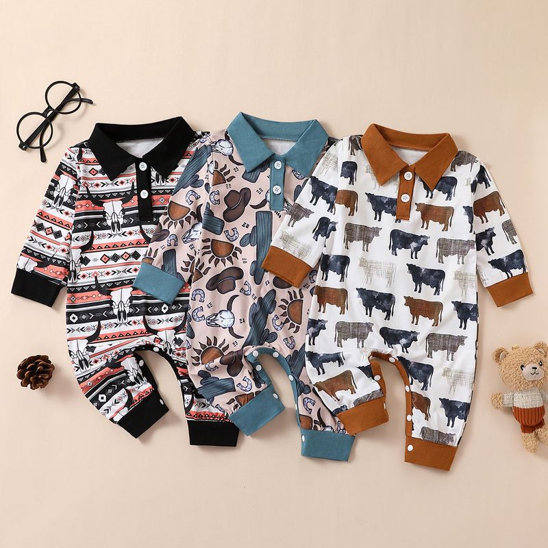 Cute Cattle Cotton Boys Clothing Sets