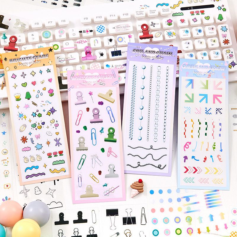 1 Piece Cartoon Round Dots Class Learning Pet Simple Style Stickers