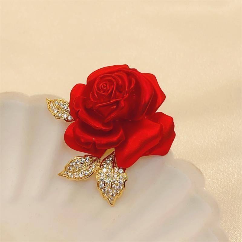 Lady Flower Artificial Gemstones Alloy Stoving Varnish Women's Corsage