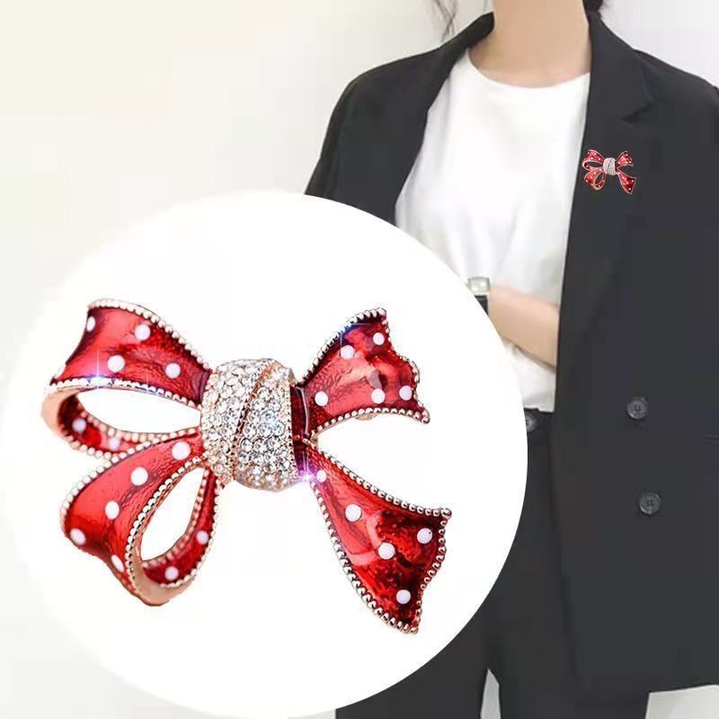 Sweet Bow Knot Artificial Gemstones Alloy Women's Corsage