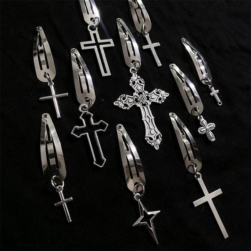 Women's Simple Style Cross Alloy Plating Hair Clip