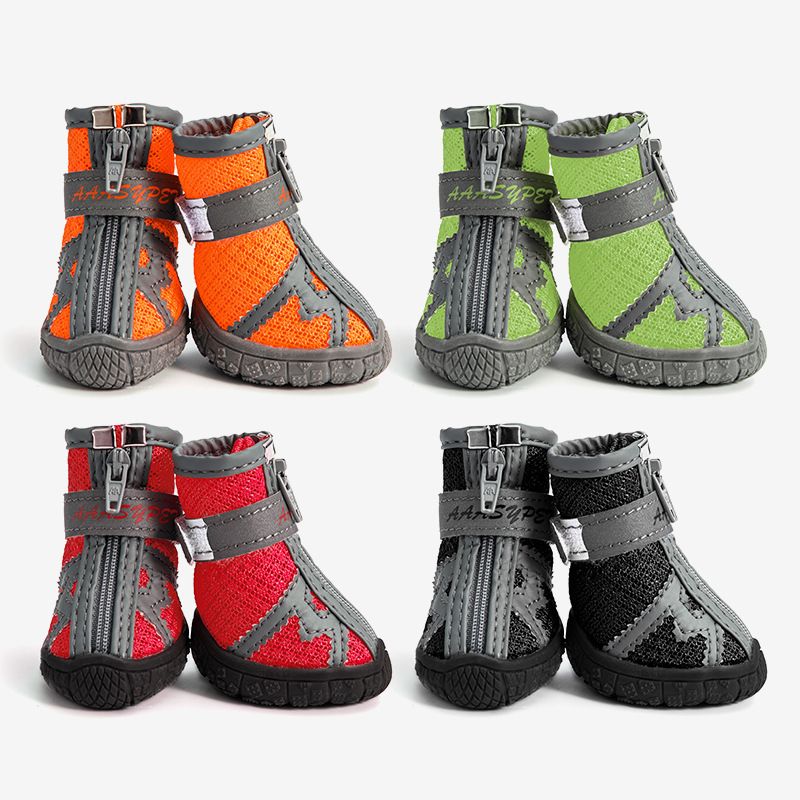 Casual Polyester Color Block Pet Shoes