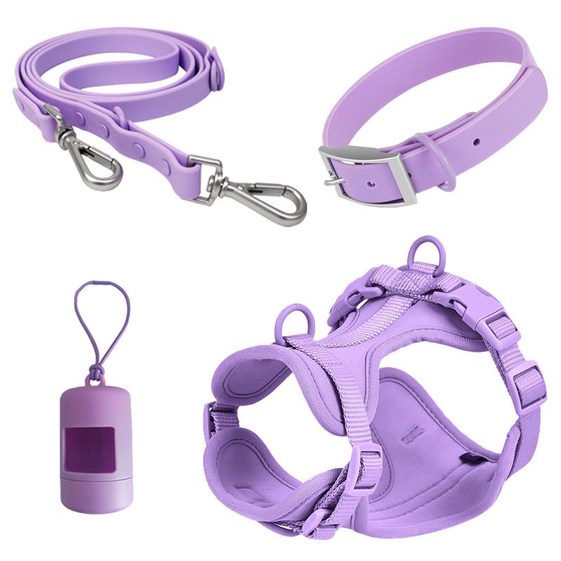 Simple Style Classic Style Pvc Polyester Solid Color Leash