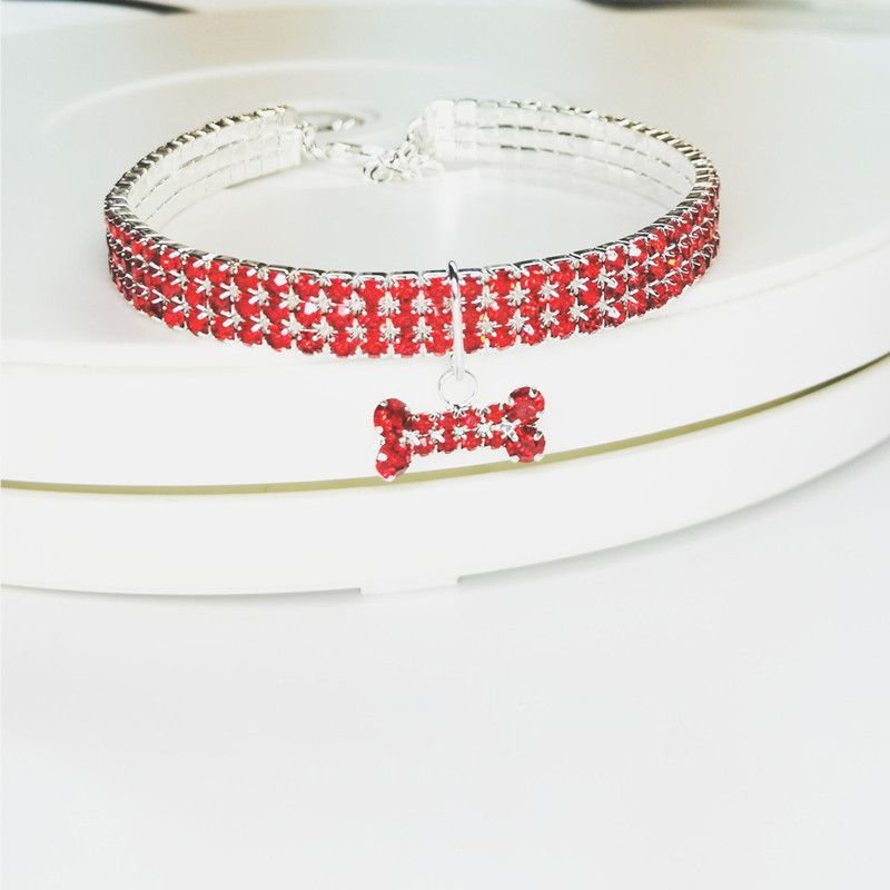 Simple Style Classic Style Commute Alloy Bow Knot Inlay Pet Collar