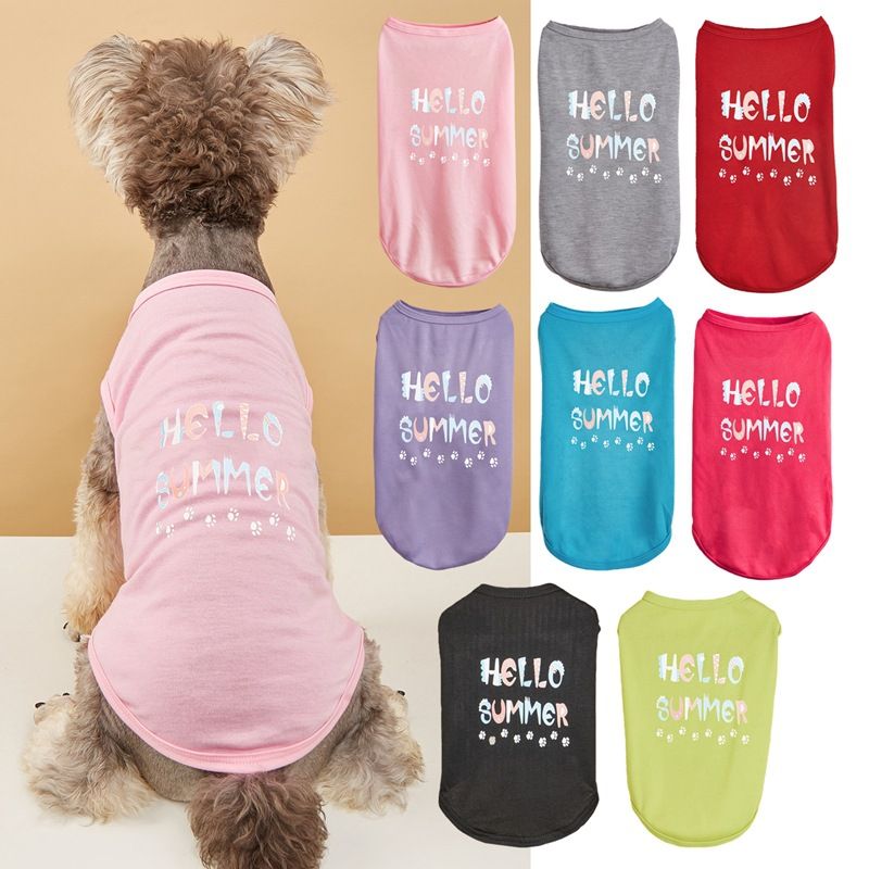 Cartoon Style Polyester Letter Pet Clothing