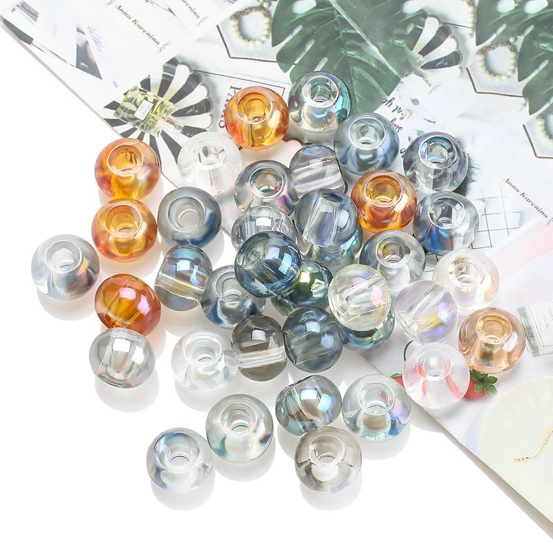 50 PCS/Package 8 * 10mm Hole 3~3.9mm Glass Round Beads
