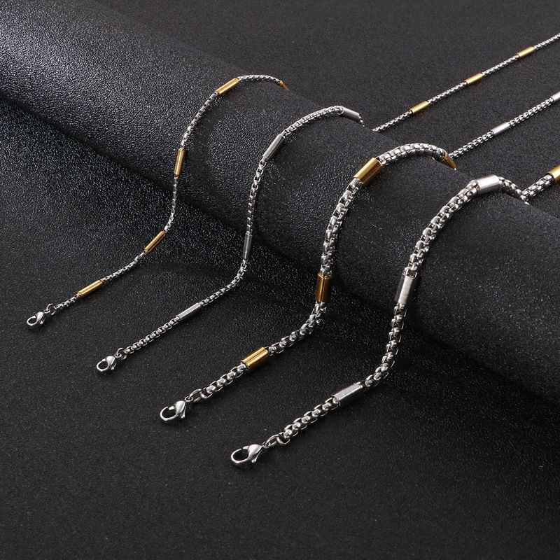 Titanium Steel 18K Gold Plated Simple Style Geometric Necklace