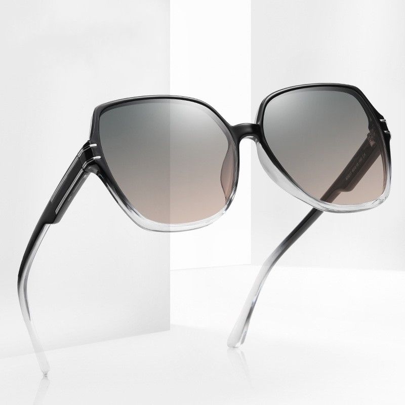 IG-Stil Hip Hop Farbverlauf Pc Quadrat Vollbild Sonnenbrille Der Frauen