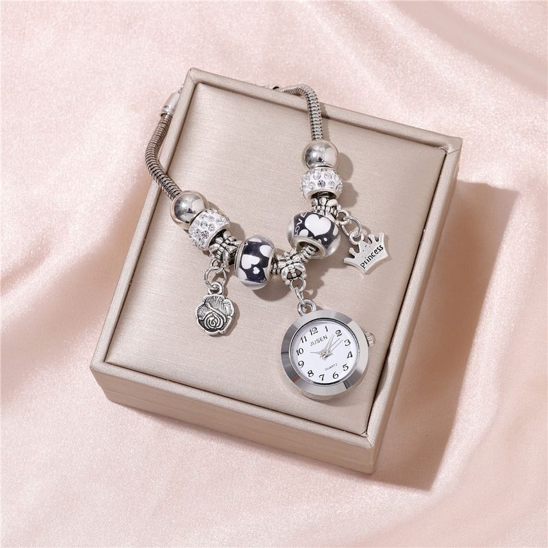 Casual Rose Crown Quartz Women's Watches