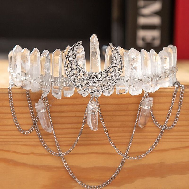 Women's Retro Ethnic Style Geometric Alloy Crystal Hair Band