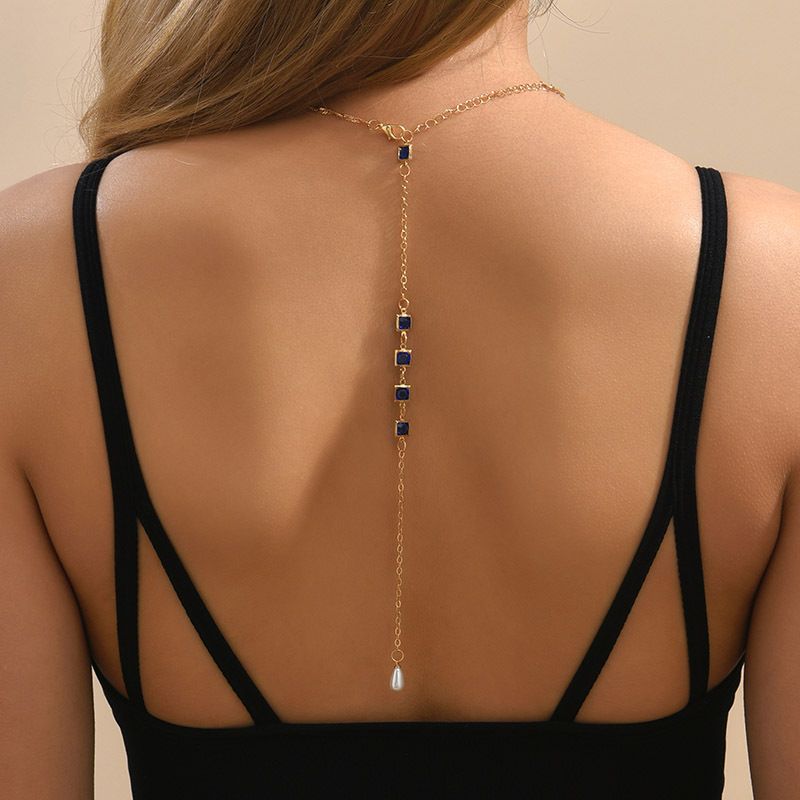 IG Style Simple Style Geometric Alloy Plating Rhinestones Women's Pendant Necklace