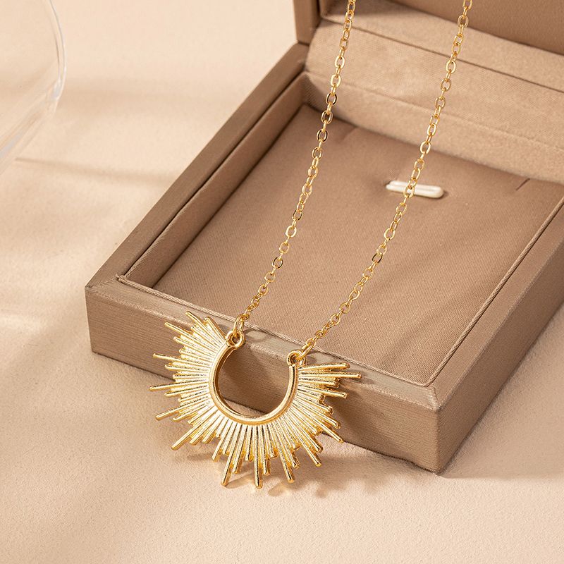 IG Style Simple Style Sun Zinc Alloy Plating Women's Necklace
