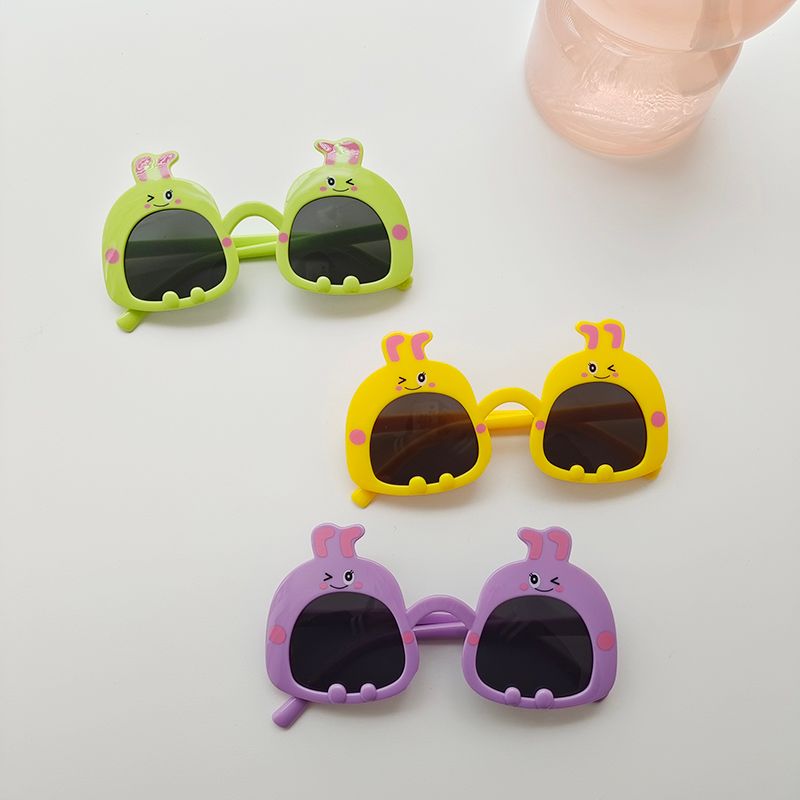 Cute Vacation Cartoon Pc Resin Oval Frame Full Frame Kids Sunglasses