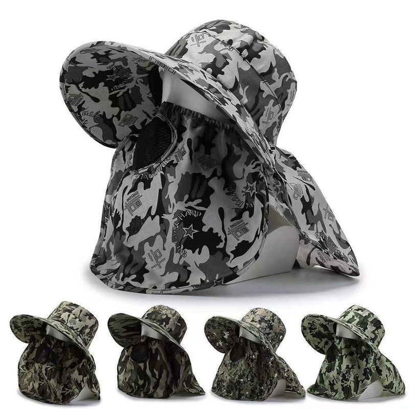 Women's Casual Camouflage Big Eaves Sun Hat