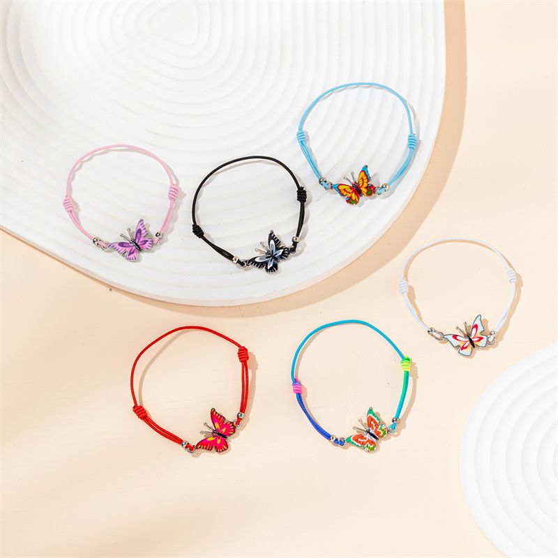 Sucré Style Simple Papillon Alliage Femmes Bracelets