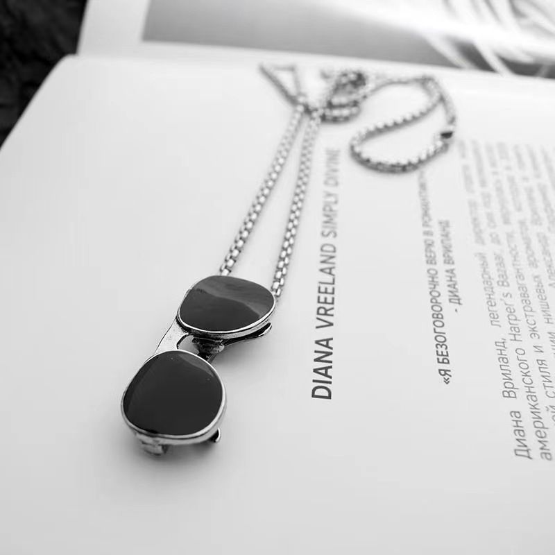 Hip Hop Sonnenbrille Legierung Titan Stahl Emaille Unisex Halskette